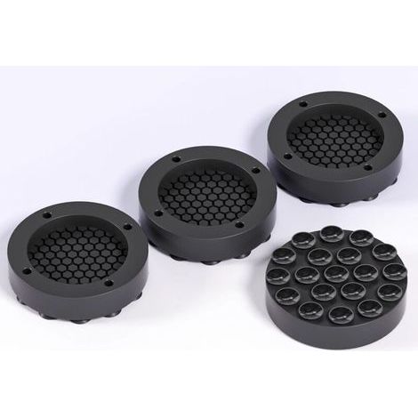 Lot de 4 amortisseurs de vibrations en caoutchouc antidérapant pour machine à laver et sèche-linge – tapis universel anti-bruit (1/5)