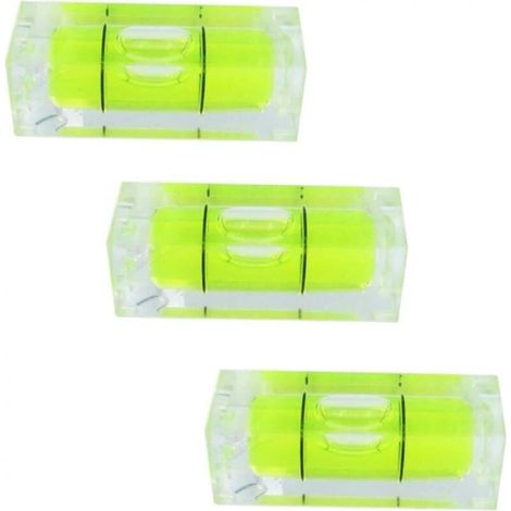 Mini-Wasserwaagen, Wasserwaage, 10 Stück Mini-Wasserwaage, kleine Wasserwaage, Mini-Wasserwaage, quadratische Mini-Wasserwaage, 15 x 15 x 40 mm (1/4)