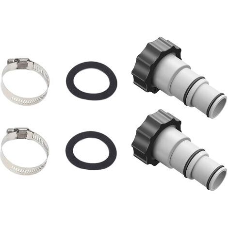 Adaptateur De Tuyau Pour Piscine - 38 mm Et 32 mm - Filetage Externe 2 Pouces - Pour Pompe À Filtre Et Système De Filtration - Lot De 2 (1/5)