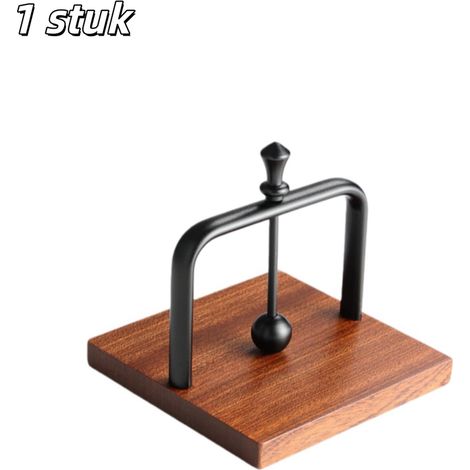 Porte-mouchoirs vertical bois massif noir, style minimaliste, pour maison/restaurant/café. (1/5)