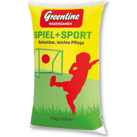 Greenline Rasensamen Spielrasen Sportrasen 5 kg Familienrasen Neuansaat