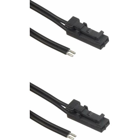 2x Câble flexible avec connecteur rapide mâle + 2 fil rouge noir longueur 1,8m pour ruban LED 12V 24V distributeur connexion cuisine maison salle de bain