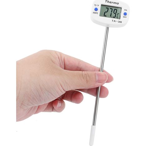 Thermomètre alimentaire LCD à sonde pour cuisine, barbecue et grillades, testeur de température du lait (1/5)