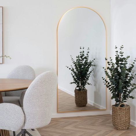 Miroir arche avec cadre doré 90x180 cm SEOUL (1/3)