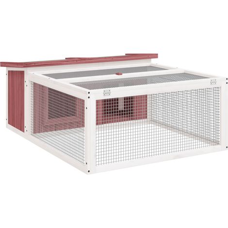 Maison Exclusive - Conigliera Moka 117,5x97x47,5 cm in Legno Massello di Pino