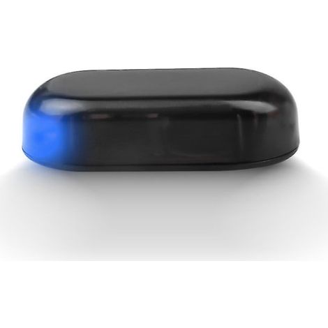 Lampe LED clignotante bleue avec simulation de flash solaire, dissuasion antivol et alarme lumineuse (1/5)