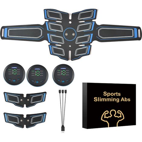 Ceinture Abdominale Électrostimulation Musculaire, Tonifiant les Abdominaux, Appareil d'Entraînement des Muscles pour Renforcement (1/5)