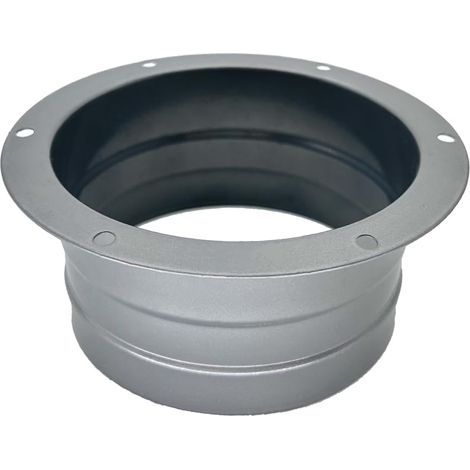 4-Wege-Rohrhalterung – Dreiteilige Metallhalterung für Lüftungs-, Luftabsaug- und Chauffagesysteme (95 mm, Silber) (1/5)