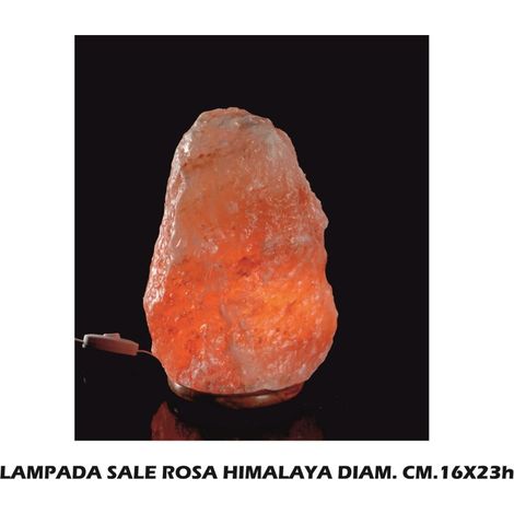Ad Trend Lampada Sale Rosa Himalaya D 16 Cm H 23 Cm