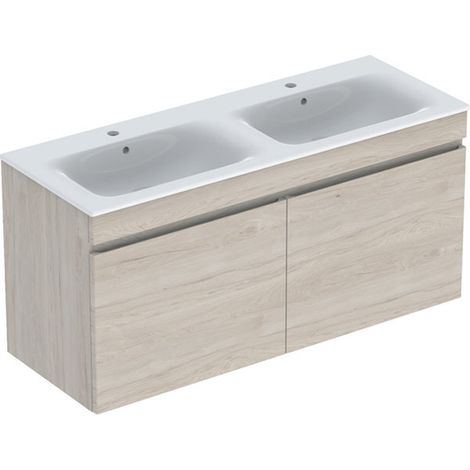 GE Renova Plan Ensemble DMWT avec US, 2 tiroirs, 130x62, 2x48 cm, Noyer Hickory clair