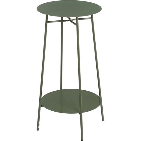 Tavolino Metallo Design Moderno Salotto Ingresso 30x30x60cm OLIVA (1/5)