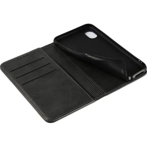 Coque Flip - Protection Écran Verre Trempé - Pour Samsung Galaxy M23 5G - Porte-cartes Intégré - Support Rabattable - Cuir PU TPU - Noir - Lot de 2 Pièces (1/4)