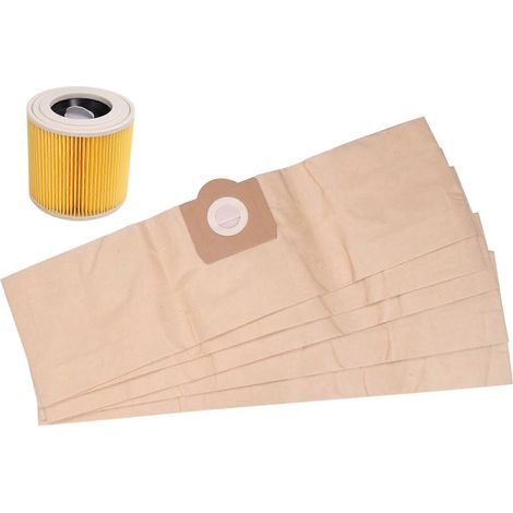 5 sacs à poussière et 1 filtre pour aspirateur WD3 Premium (1/5)