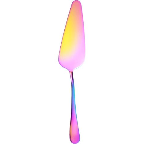 Cake Server - Pizza Server - Triangular Spatula With Serrated Edge - Stainless Steel - Kitchen Baking Tool - 1 Piece (1/4)