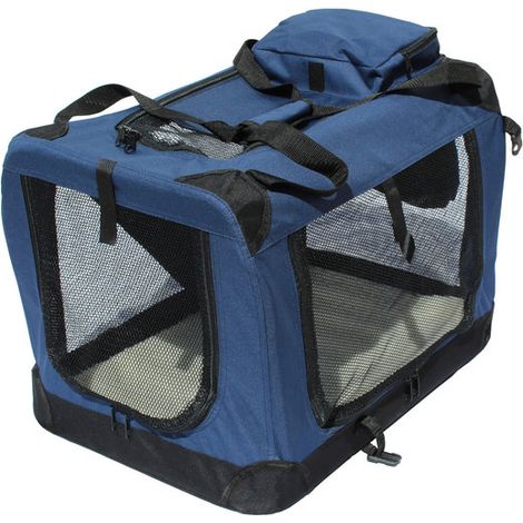 Caisse De Transport Pliable Pour Chien, Porte-chien pliable Yatek avec des entrées latérales et supérieures avec une visibilité, un confort et une sécurité élevés pour votre animal
