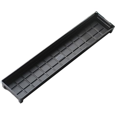 CSCHome Soucoupes rectangulaires en plastique épais transparent de 8, 4 x 39, 6 x 3, 3 cm, robustes et résistantes, pour pots et r (1/5)