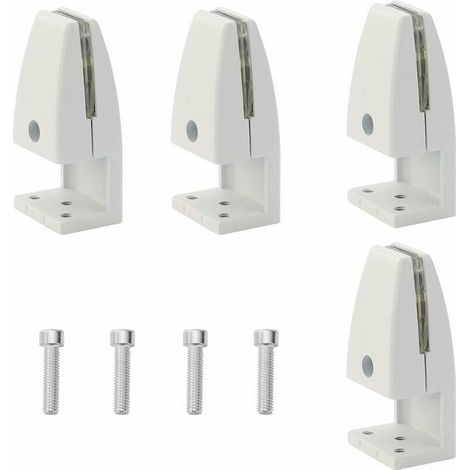 Juego de 4 clips separadores de oficina, fabricados en aleación de aluminio, clips protectores contra estornudos, clips para paneles de privacidad para aulas (5–20 mm) (1/5)