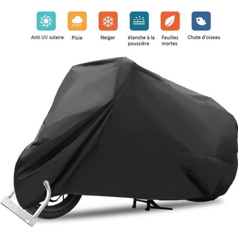 KLVGTIFS PUHousse de protection pour moto - 265X105X125cm - Étanche - Anti UV - Universelle (1/4)