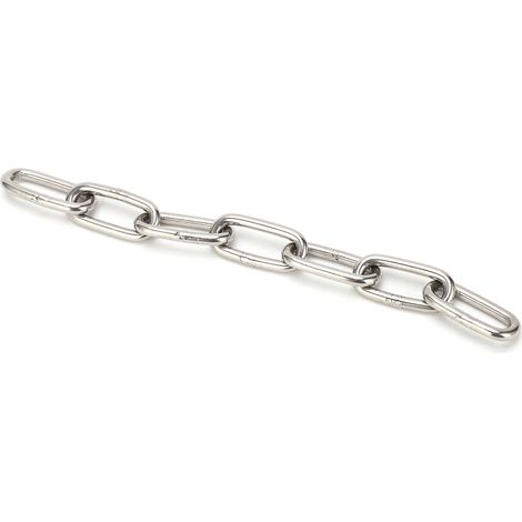 Chaîne de levage robuste en acier inoxydable 304, de 2 mètres de long, pour suspendre des lustres et des vêtements. (1/5)