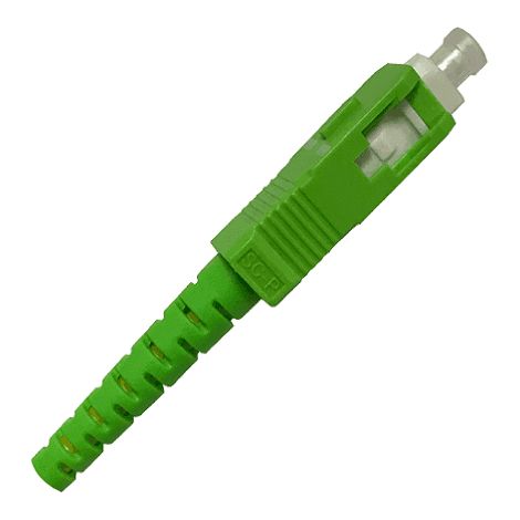 Conector fibra optica SC-APC monomodo 3.0 mm  Verde (1/4)