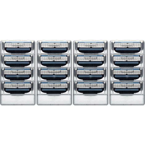 rasoir electriques hommes-Rasoir Manuel 3 Lames Professionnel – Idéal pour Barbes et Favoris, Prise Ergonomique, Coupe Précise, Design Compact et Durable (16 Lames) (1/4)