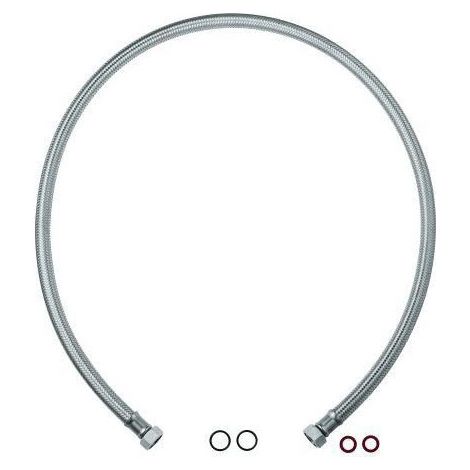 GROHE Flexible de pression 07772 pour combinaison baignoire monocommande à 3 trous chromé, 07772000 (1/2)