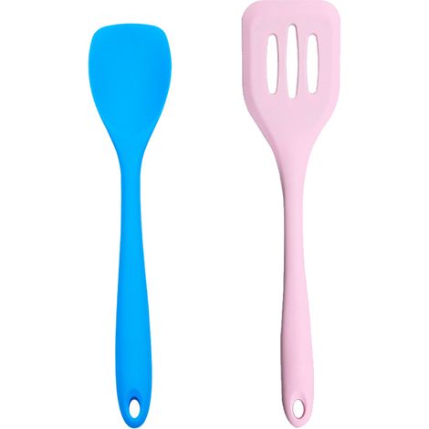Ustensiles De Cuisine En Silicone - Outils Résistants À La Chaleur Pour Salade Et Égouttage - Set De 2 Pièces (1/5)
