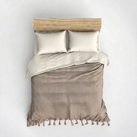 Coperta estiva in piqué Pique 100% RECYCLED Beige