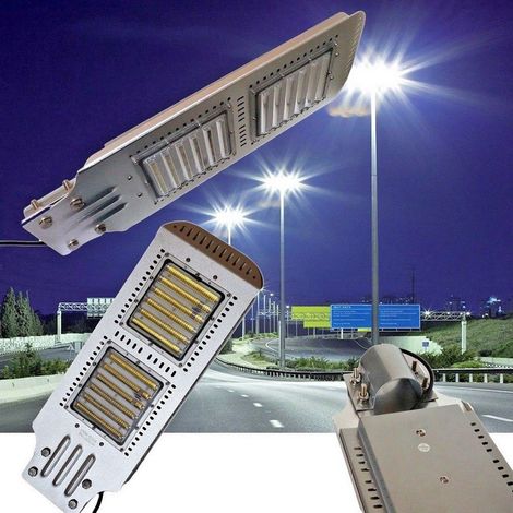 TRADE SHOP - Lampione Faro Stradale Armatura Led 100w Luce Fredda 6500k 100w 100watt - (1/4)