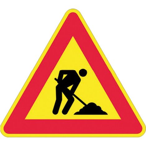 Panneaux routiers en tôle en fer Lavori in corso