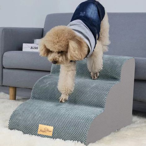 BingoPaw Dog Stairs Pet Steps For Bed Sofa Cats Ladder Ramp - 3 Steps