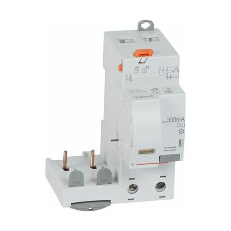Bloc différentiel adaptable -à vis DX³ pour disj 1 mod/pôle - 2P 230 à 400V - 40A - typeAC - 300mA - 410413 (1/2)
