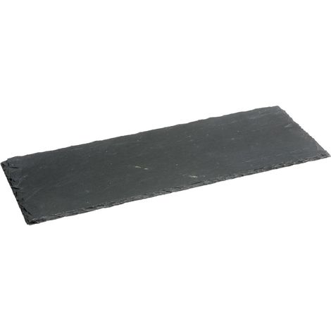 Assiette de présentation en ardoise rectangulaire 30 x 11 cm – Petit format pour service élégant – Idéale pour apéritifs et desserts – Secret De Gourmet