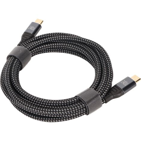 Câble USB-C vers USB-C mâle-mâle PD240W, 3 m (9,8 pi), puce PD3.1 certifiée E, pour ordinateur portable, téléphone et tablette. (1/5)