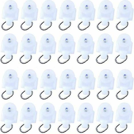 enrouleur De Rideau 100 Pcs Enrouleur De Tringle Rideau Crochet De Tringle Rideau Enrouleur De Tringle Rideau Enrouleur En Plastique Crochet De (1/5)