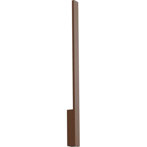 Applique led redo group reflexa bigl 1 ip54 alluminio, finitura metallo corten (1/5)