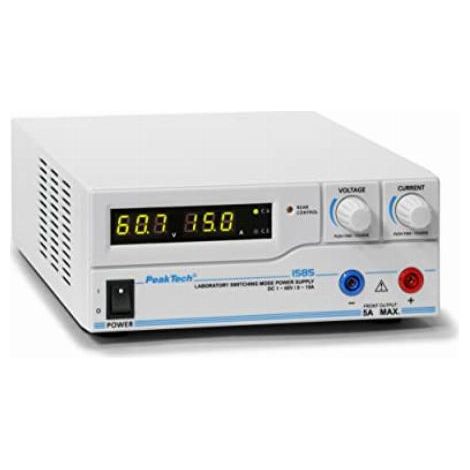 PeakTech P 1585 - Alimentatore a commutazione DC 1-60V / 0-15A, programmabile con interfaccia USB (1/5)