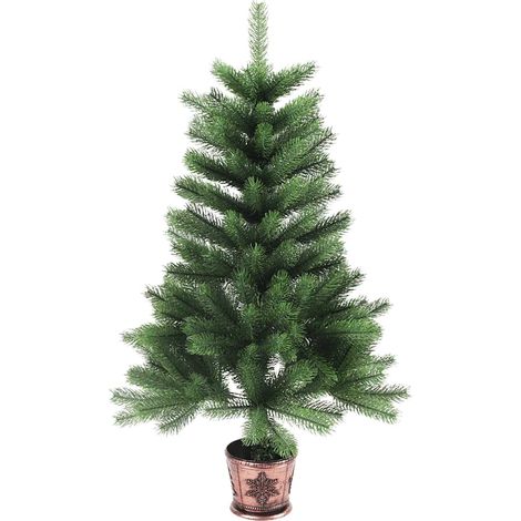 Sapin de Noël artificiel  Arbre de Noël Aiguilles réalistes 65 cm Vert 23009 (1/5)
