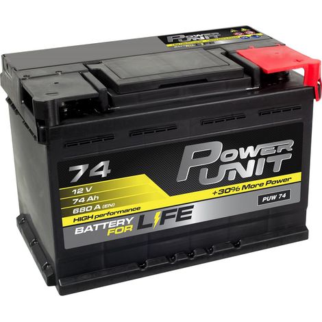 Starterbatterie 12V/74Ah Kaltstart A (EN-Norm): 680