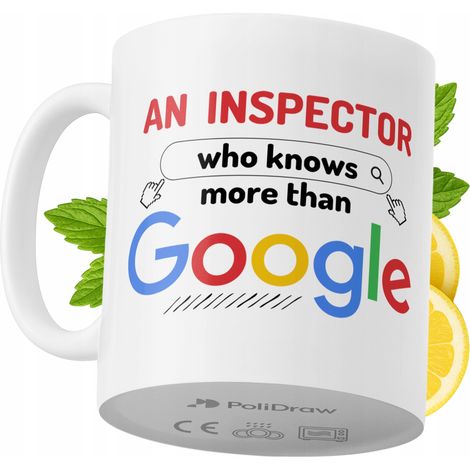 Lustige Tasse für Inspektoren – Kaffee- oder Teetasse mit witzigem Textdesign – Ideal für Geburtstage, Namenstage, Feiertage und besondere Anlässe. Hochwertige Tasse für Zuhause, Büro und Arbeit. Farb