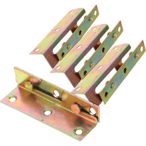 Lot de 4 supports de lit en fer de 1 5 mm quincaillerie pour (1/5)