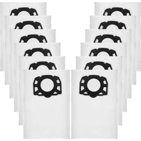 12 sacchetti per aspirapolvere KFI 357, adatti per aspirapolvere a secco e a umido Kärcher WD3 WD2 Plus KWD3 KWD2 KWD1 MV3 WD3.200-WD3.800M SE4001 SE4002
