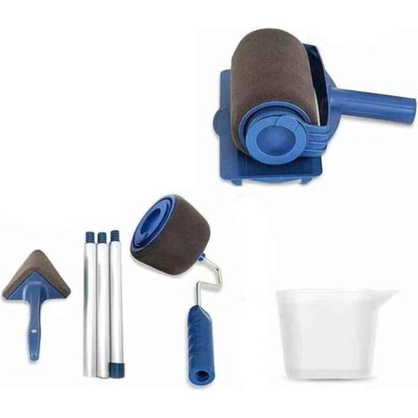 Kit de rouleau de peinture universel, pinceau, applicateur pour peinture sur murs et plafonds
