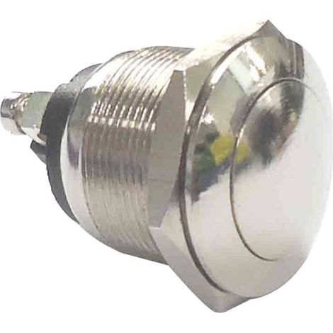 Pulsante a pressione antivandalismo 250 V/AC, 2 A, 1 off/(on), PBS-28B, non agganciante, 1 pz. (1/2)