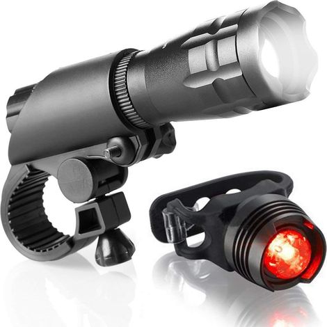 5W Mountain Bike Headlight Kit Cycling Torch Rechargeable Zoom Strong Light (Style 4) (1/4)