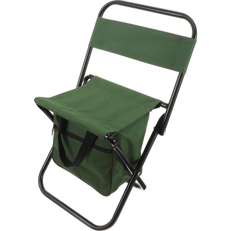 Toyvian Chaise de Camping Compacte Pliante Verte Portable et Stable (1/4)