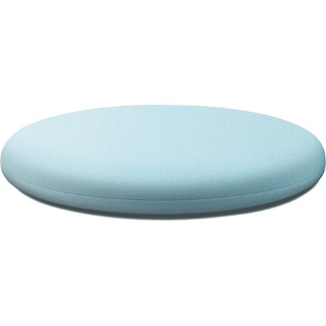Rundes Sitzkissen aus Memory-Schaum, 30 cm, herausnehmbarer Einsatz – blau