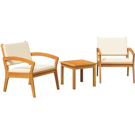 Maison Exclusive - Set bistrot con cuscino 3 pcs Marrone Poliestere