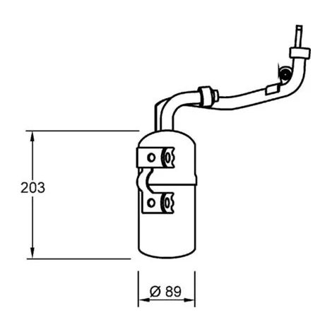 Filtre déshydratant, climatisation MAHLE AD 277 000S FORD 1 223 457 1 232 435