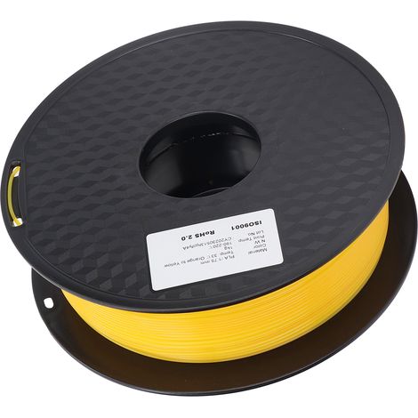Filament PLA 1,75 mm, imperméable, soyeux et résistant à l'eau, pour impression 3D, dégradé orange/jaune. (1/5)